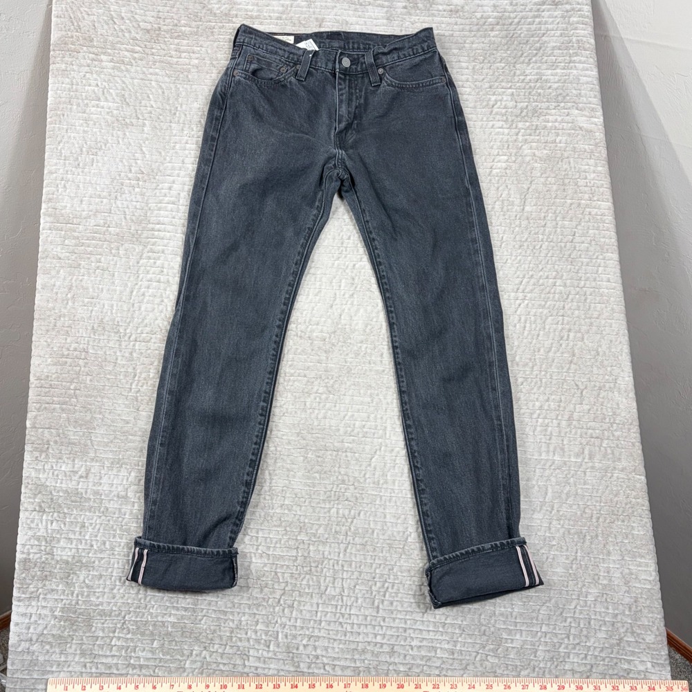 Levis 511 Slim Fit Selvedge Big E Black Jeans W29 L32 04511-5839